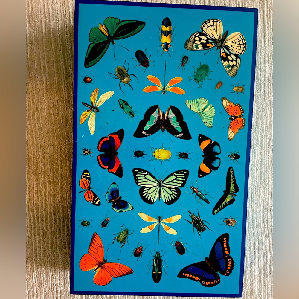 Jonathan Adler backgammon set. A couple of marks on it but never been used